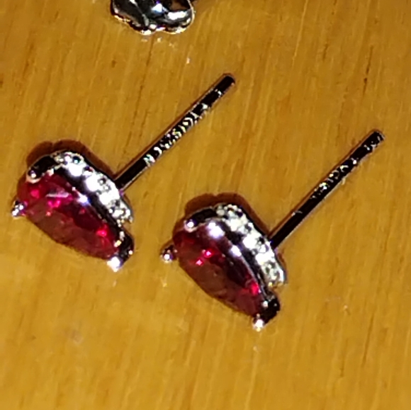 Natural authentic ruby sterling jewelery set - Picture 10 of 16